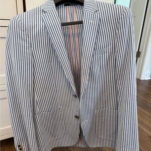 Murano Blue and White Striped Jacket